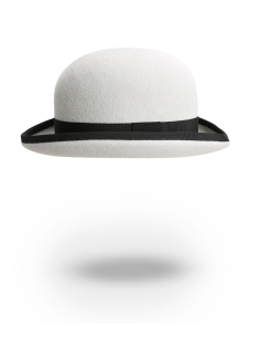Chapeau Melon gris clair 2