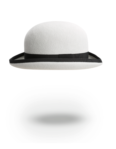 Chapeau Melon gris clair