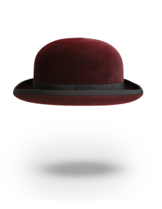Chapeau Melon bordeaux 2