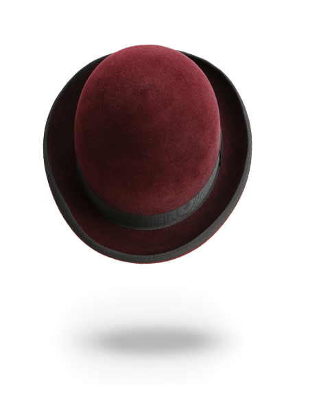 Chapeau Melon bordeaux
