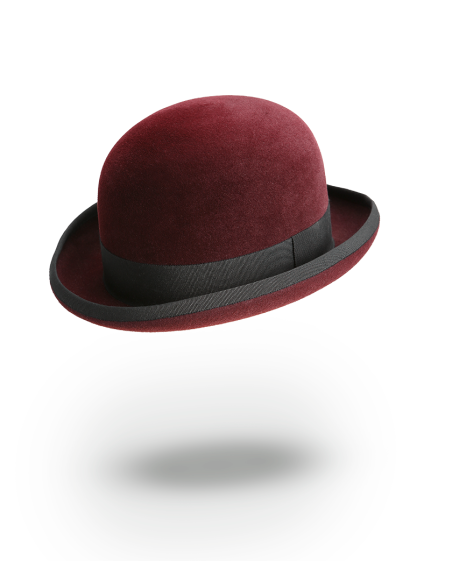 Chapeau Melon bordeaux