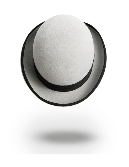 Chapeau Melon gris clair
