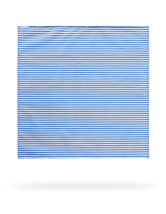 Pochette blanche à rayures bleues 2