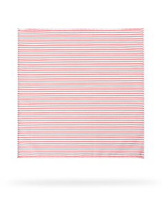 Pochette blanche à rayures rouges 2