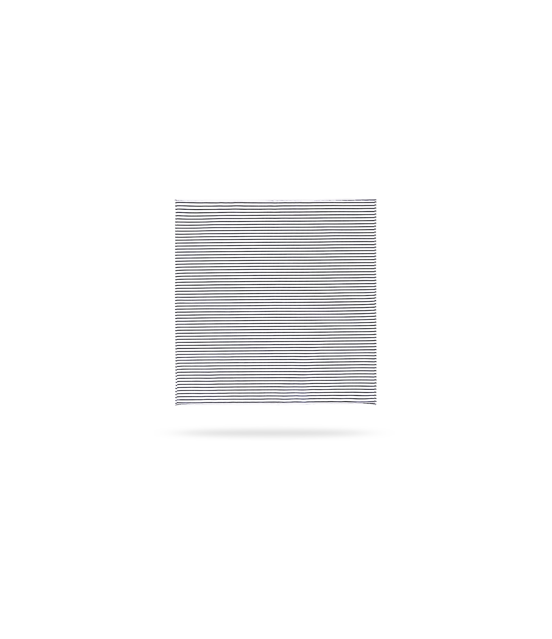 Pochette blanche à fines rayures noires