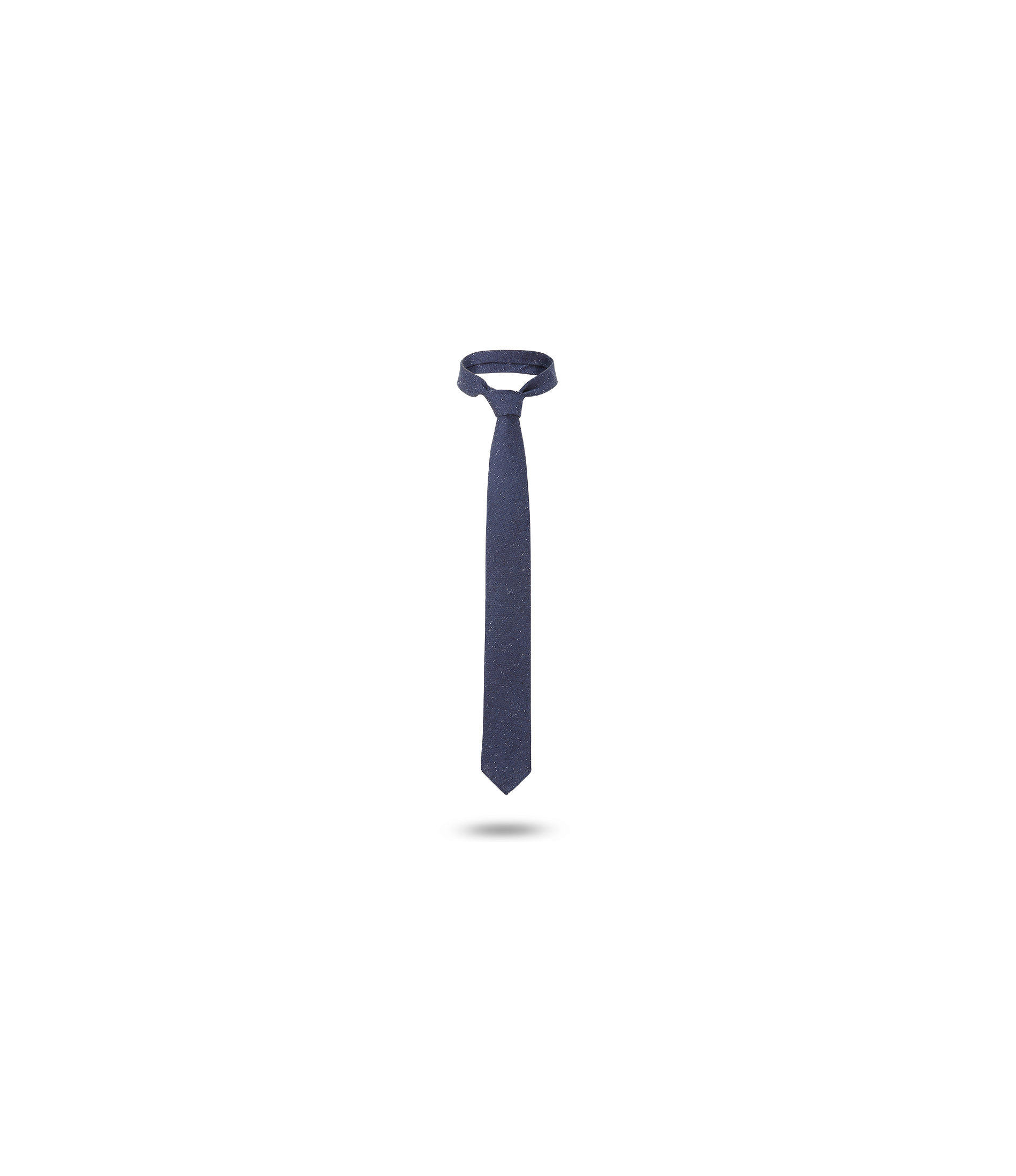 Cravate 7 plis Tissée bleu marine