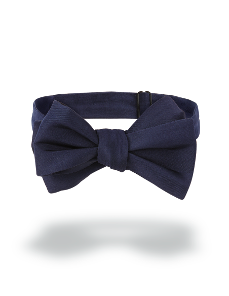 Noeud papillon taffetas bleu marine