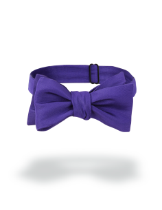 Noeud papillon en taffetas violet