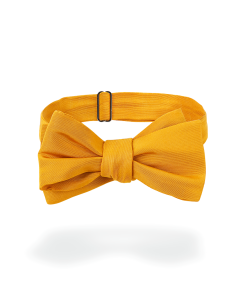 Noeud papillon en taffetas jaune