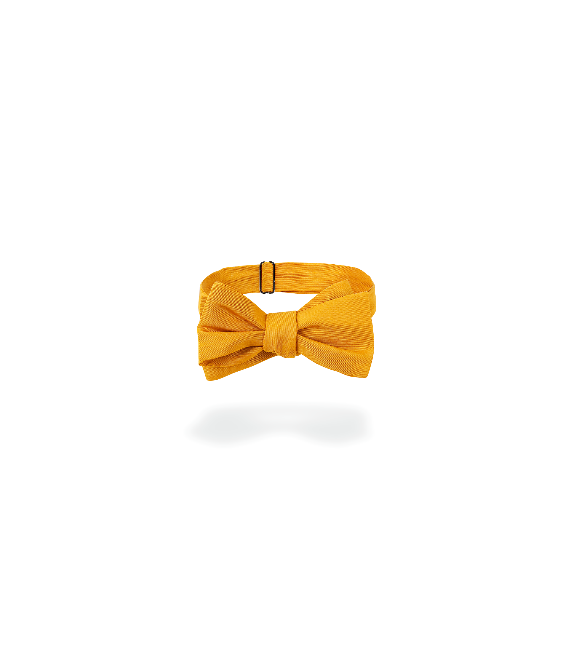 Noeud papillon en taffetas jaune