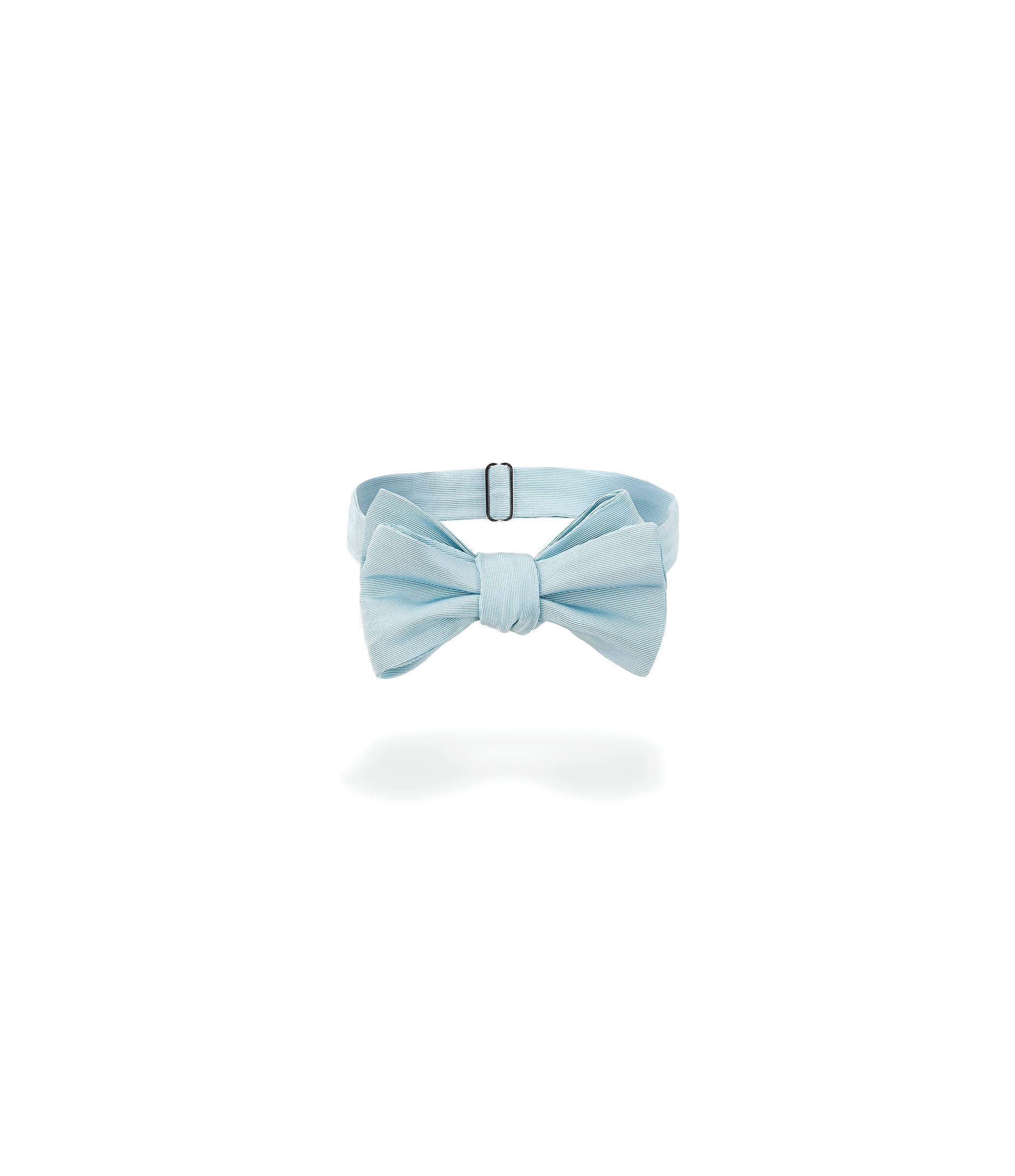 Noeud papillon en soie bleu pastel
